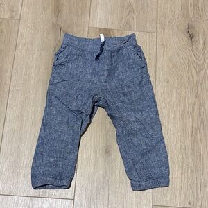 SOLD Janie & Jack Fully Lined Chambray Blue Pants 18-24 M